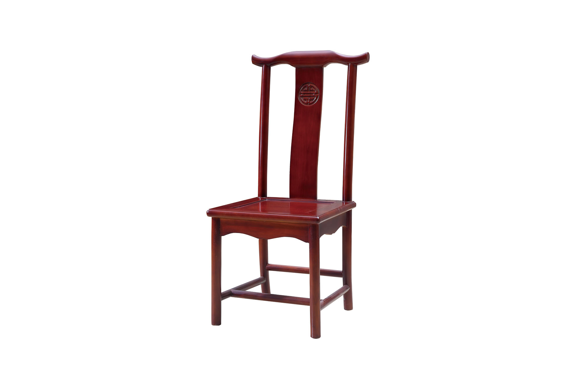 实木餐椅-牛角椅