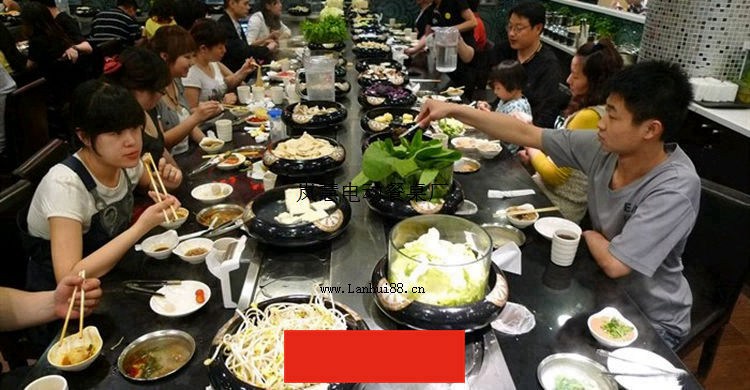 就餐方便旋转火锅设备价格（www.lanhui88.net）